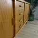 1960s Danish teak vintage buffet with sliding doors and drawers – Mid-Century Modern