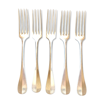 5 Christofle table forks