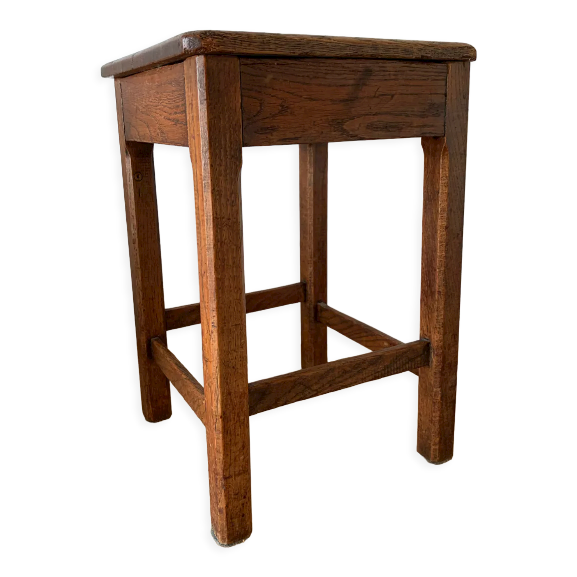 Antique oak stool