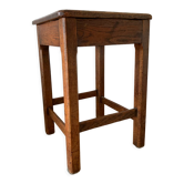 Antique oak stool