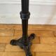 Vintage black marble bistro pedestal table
