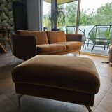 Bo Concept sofa and pouf