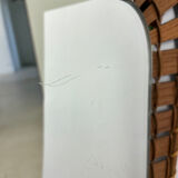 Vintage rattan mirror