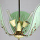 Vintage murano glass pendant light, 1950s