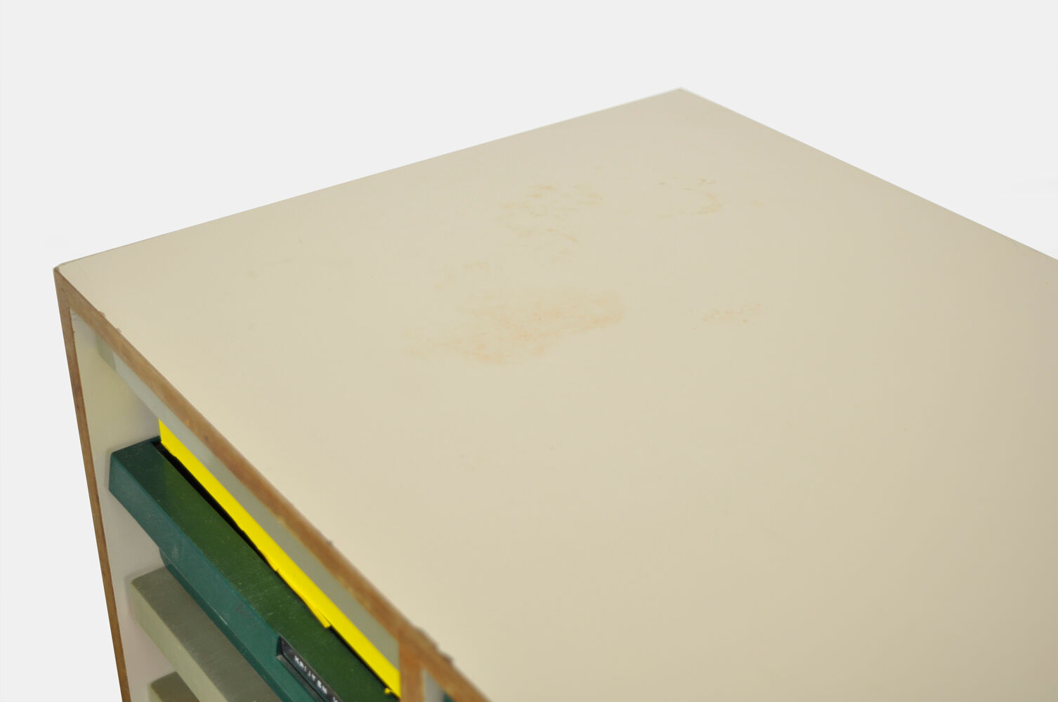 Dutch schoolcabinet with coloured drawers, 1970s