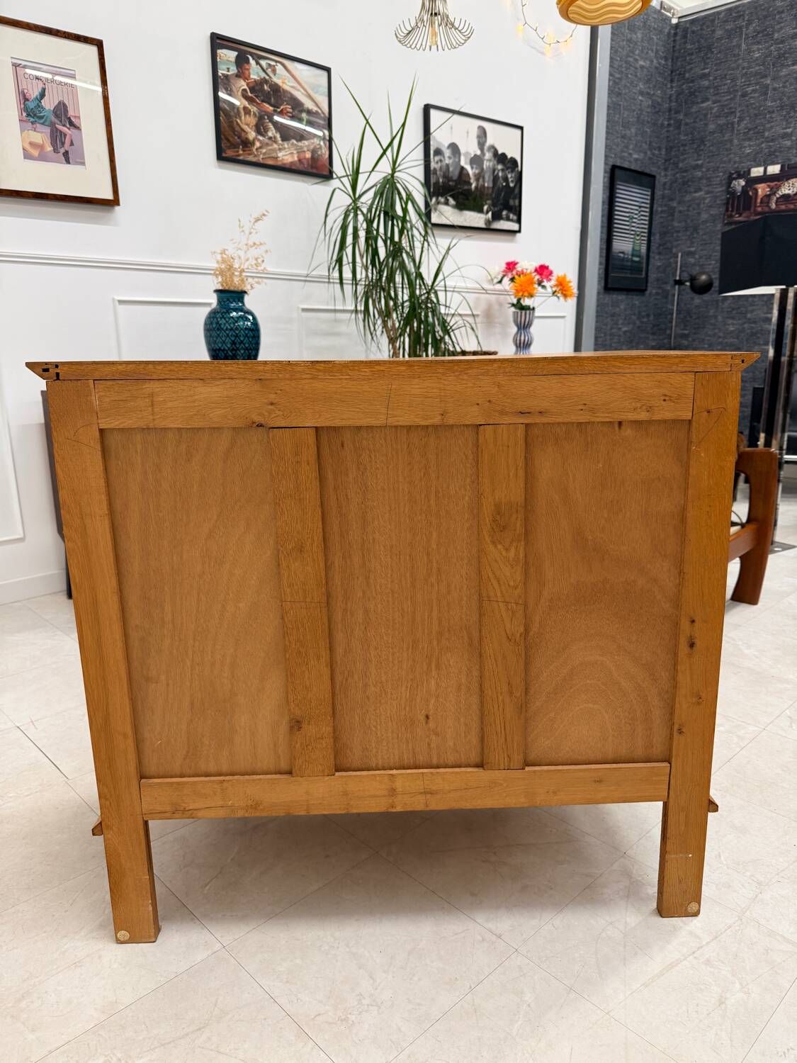 Vintage chest of drawers with tapered legs