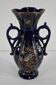 Midnight blue earthenware vase, "fives lille" - early twentieth century