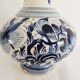 Vase de Delft décor d'un oiseau