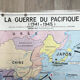 Vintage school map war in europe and the pacific mdi year 1975