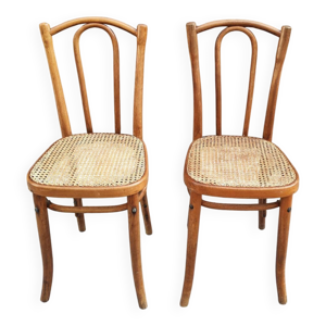 Paire de chaises bistrot - bois
