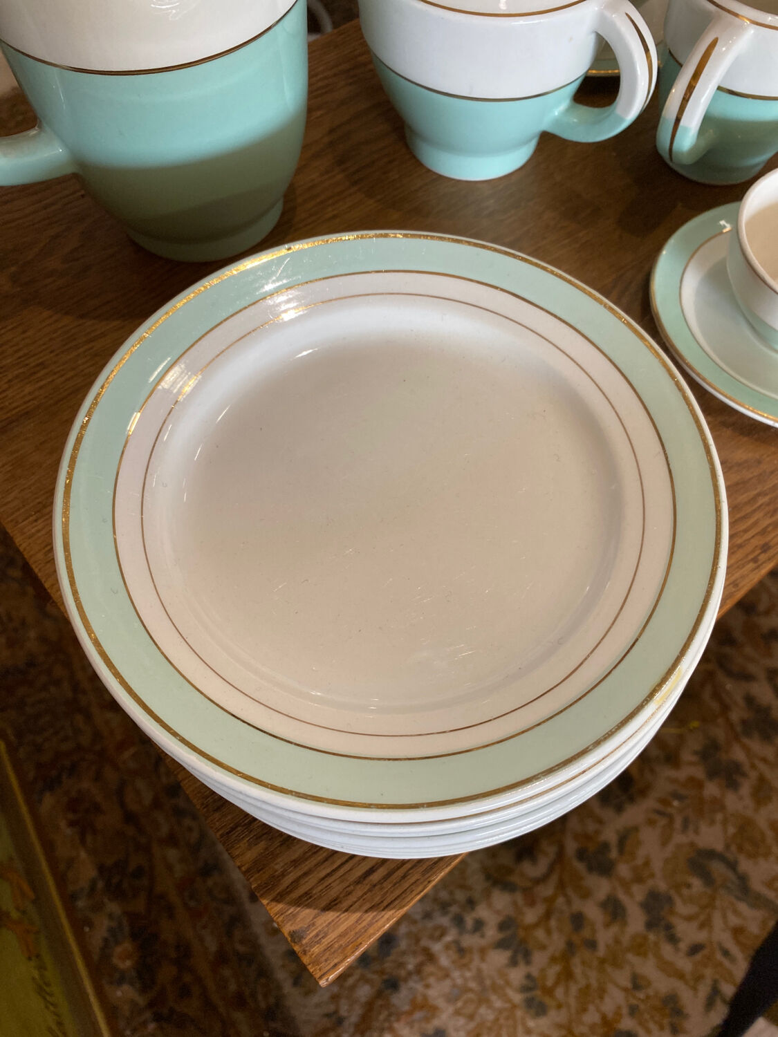 Dessert plate porcelain of Luneville Epinay