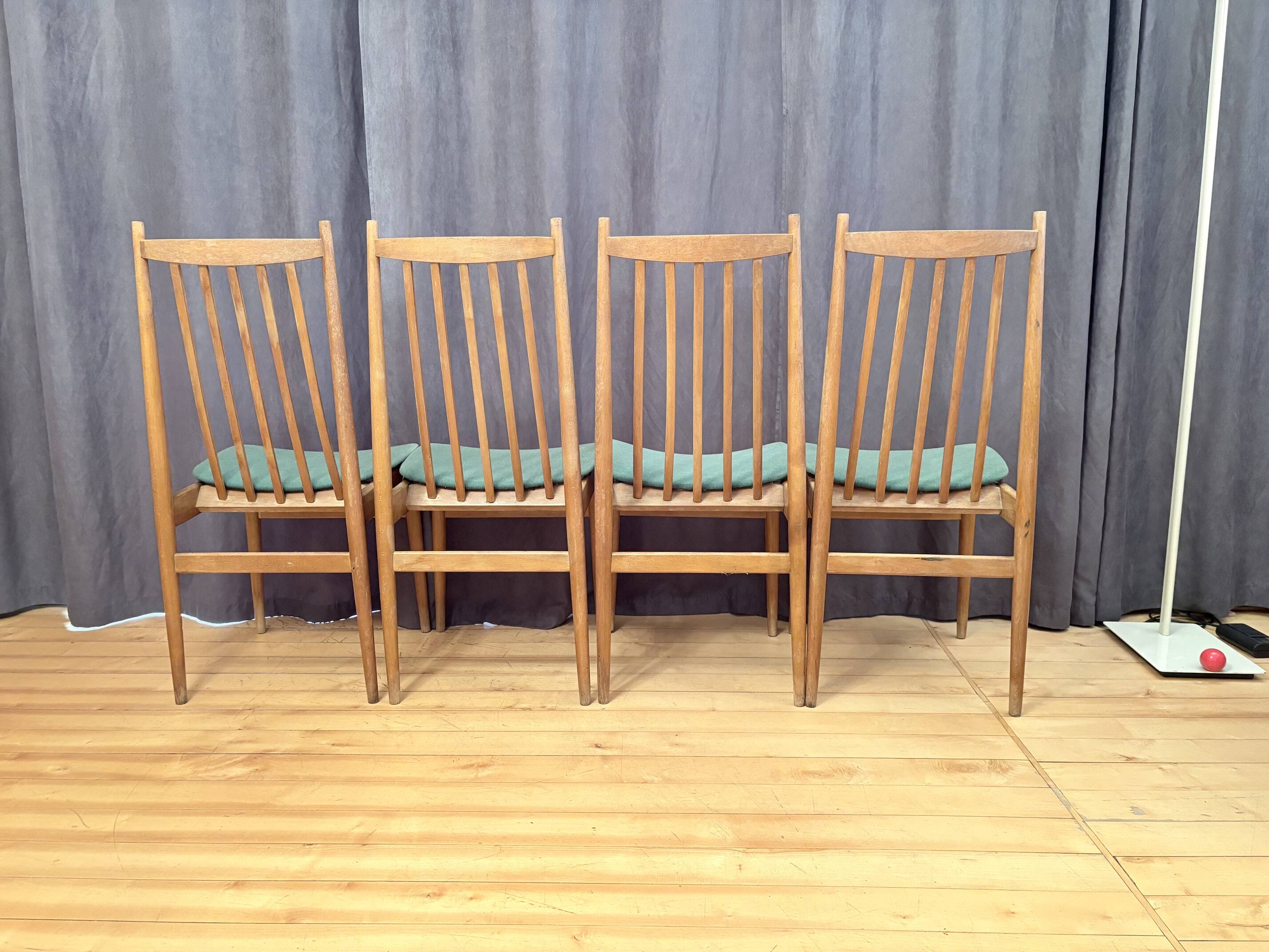 Ensemble de quatre chaises Casala, Allemagne, années 1960.