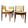 Set of 4 chairs signed model 197 by Finn Juhl for France & Søn - Denmark 1960