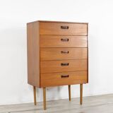 Midcentury Chest Of Drawers In Teak. Vintage Modern / Scandinavian / Retro / Danish Style