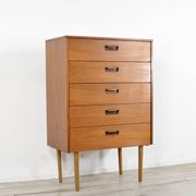 Midcentury Chest Of Drawers In Teak. Vintage Modern / Scandinavian / Retro / Danish Style