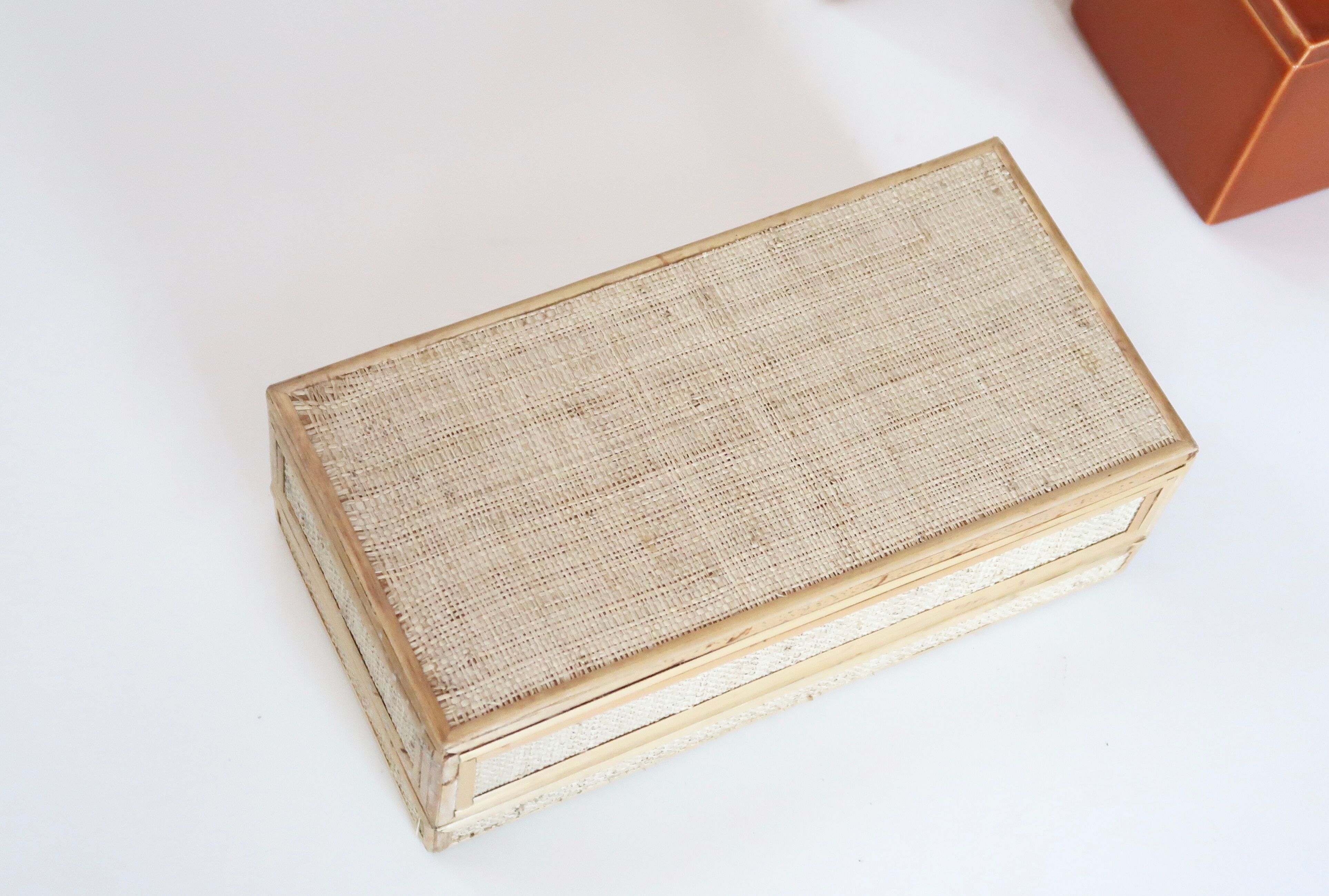 Bamboo jute box, 60s