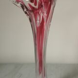 Vase soliflore free-form blown glass