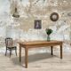 Vintage farmhouse table with spindle legs.
