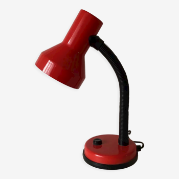 Red and black desk lamp