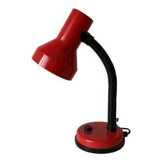 Red and black desk lamp