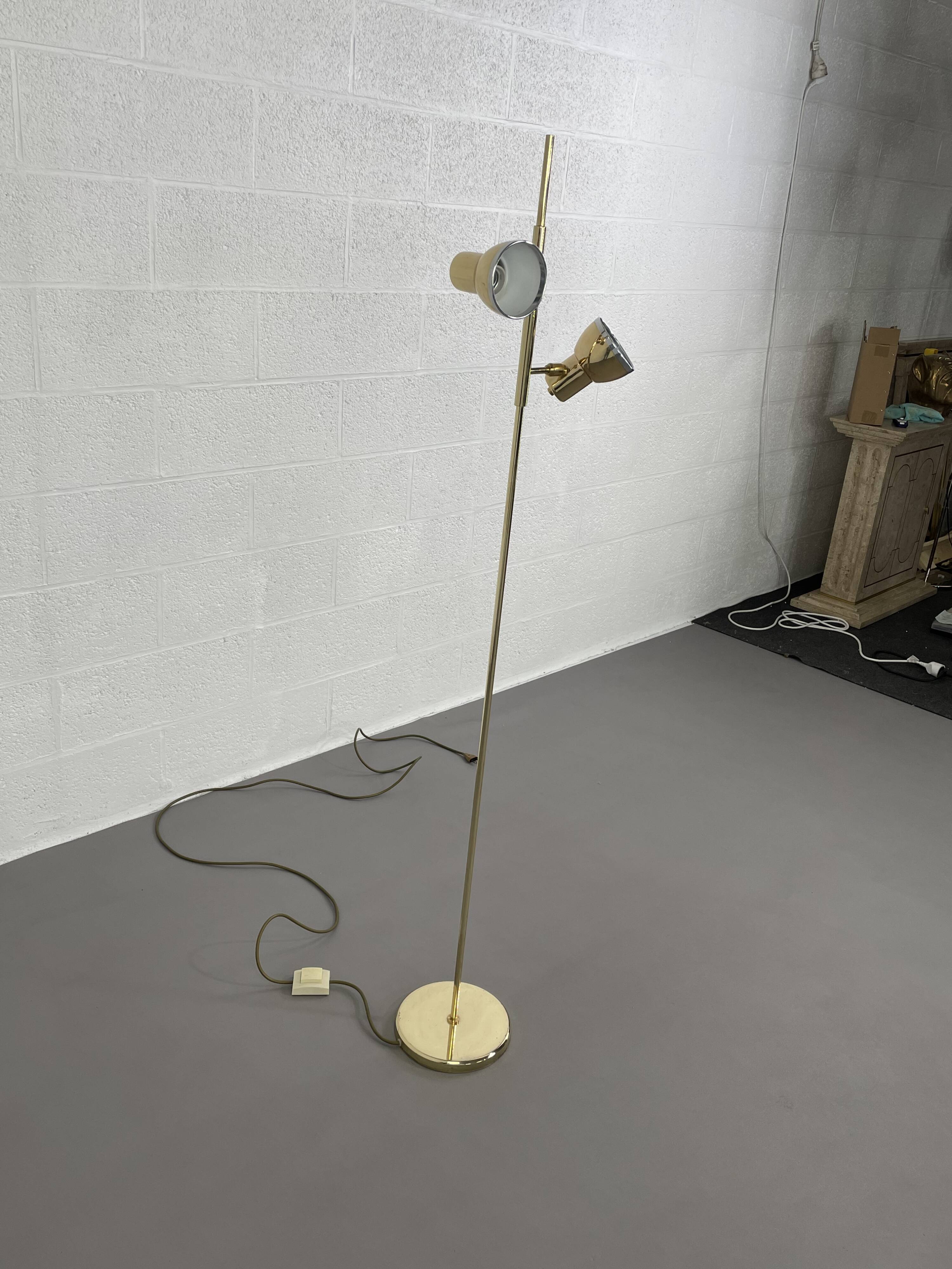 Vintage brass floor lamp