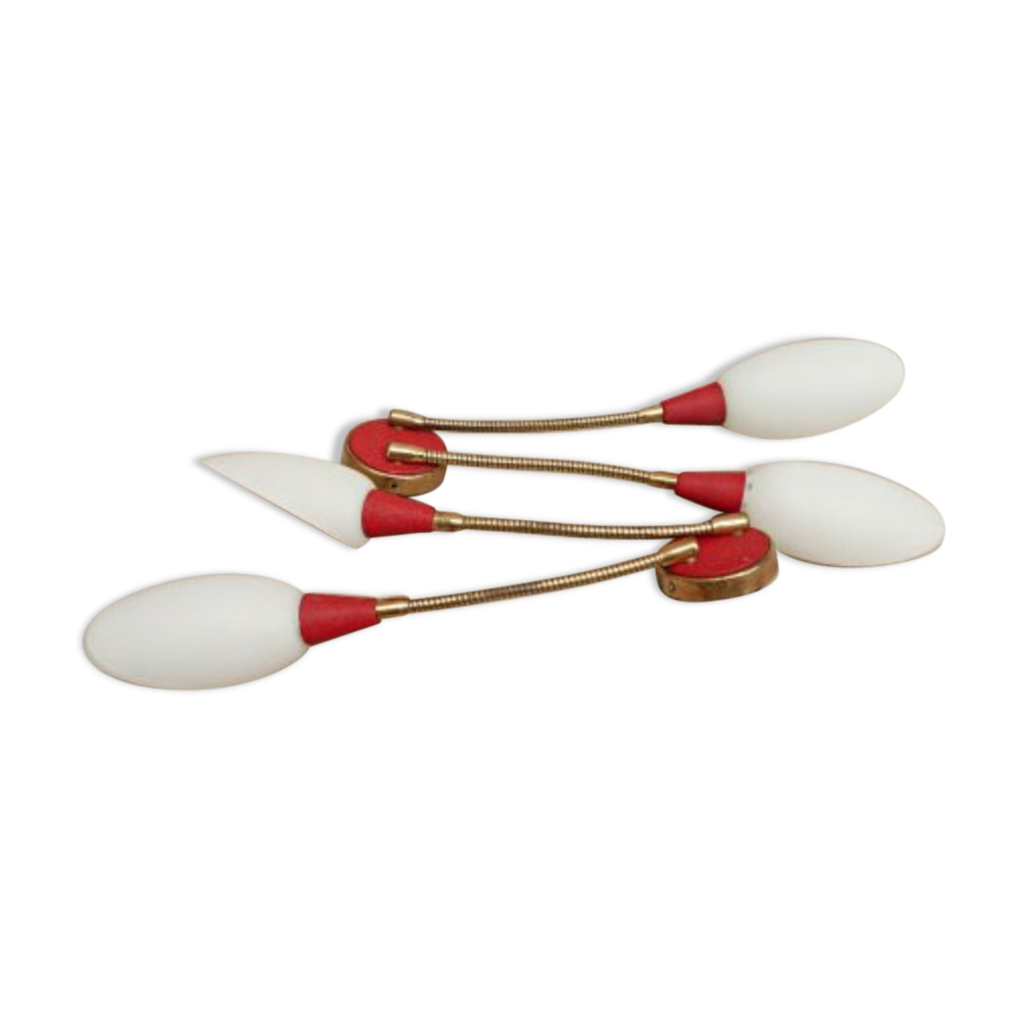 Pair of 1950s with opaline