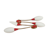 Pair of 1950s with opaline