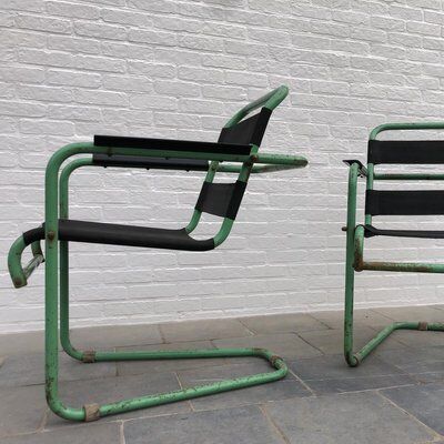 Set de 2 chaises de jardin par Hoste Huub, 1930s
