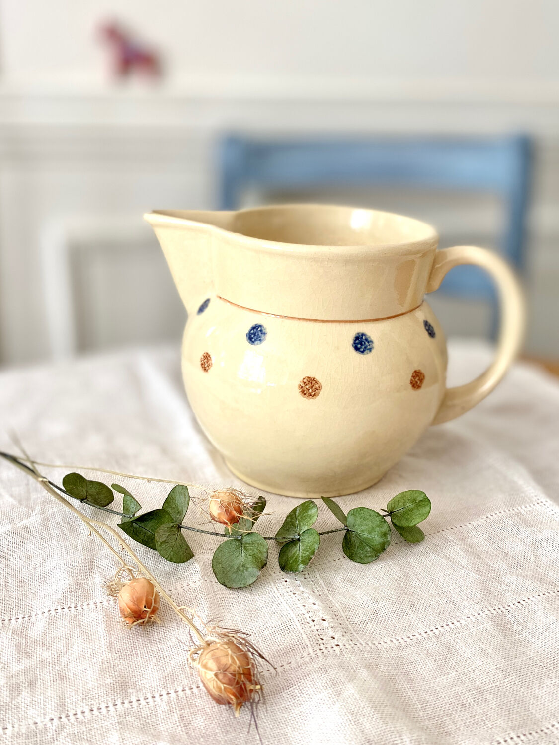 Set of 2 pitchers Sarreguemines