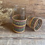 6 paniers porte-verres vintage