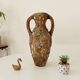 Vintage 70s amphora vase with volcanic effect