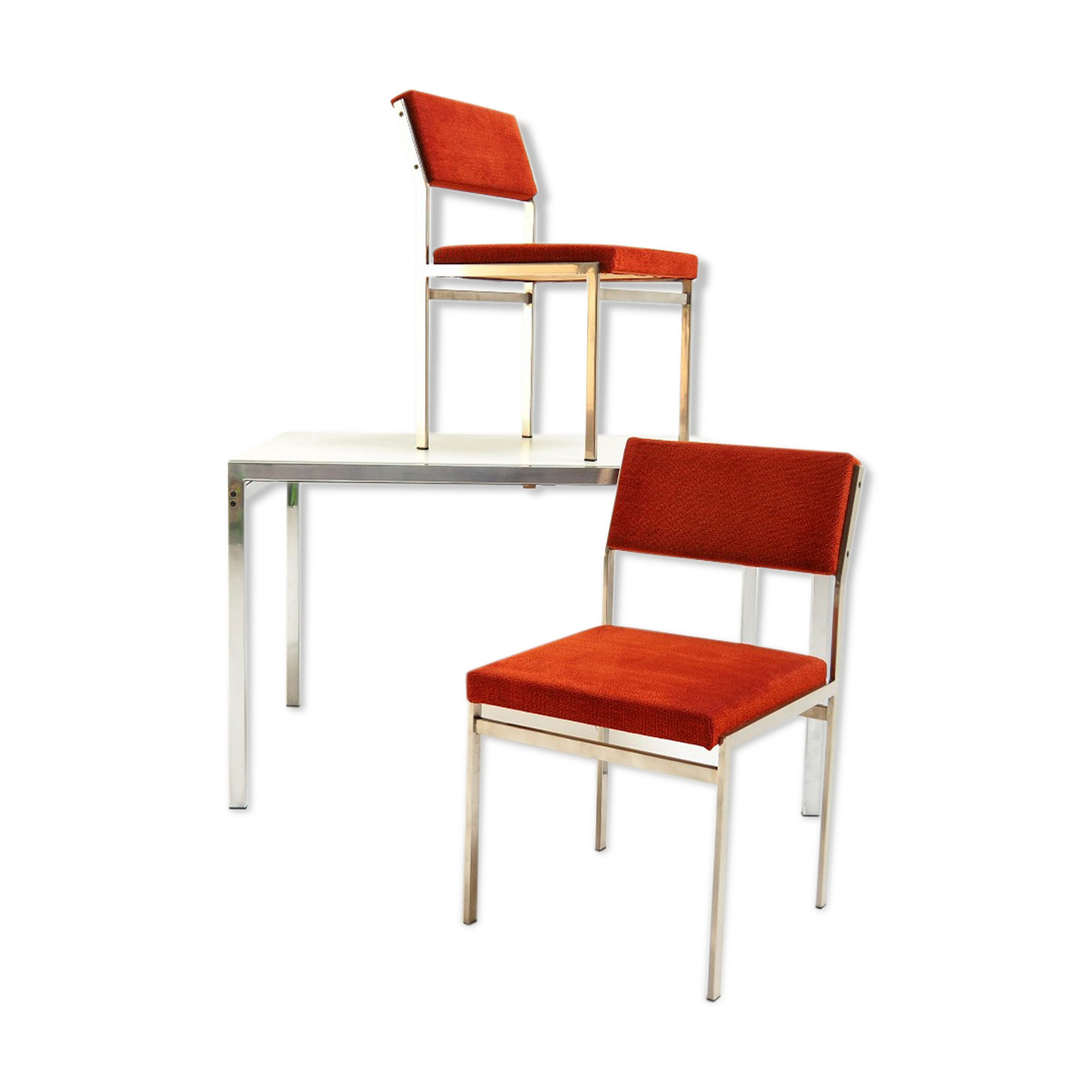 TU30 extandable table with 2 matching chairs by Cees Braakman for Pastoe