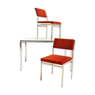 TU30 extandable table with 2 matching chairs by Cees Braakman for Pastoe