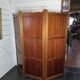 Three-panel screen in mahogany