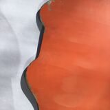 Bevelled mirror trapeze two waves at the top