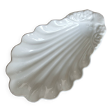 Vintage white porcelain shell dish
