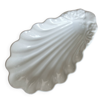 Vintage white porcelain shell dish