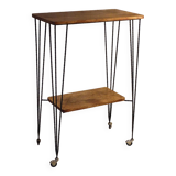 Wrought iron rolling trolley from the 60s