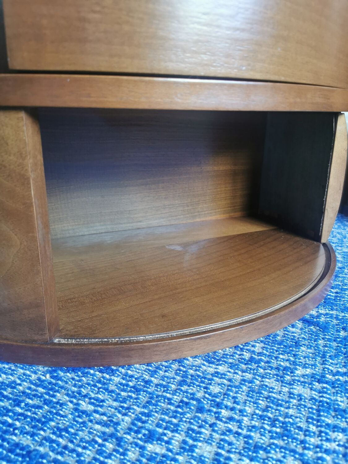 Pair bedside tables vintage teak scandinavian