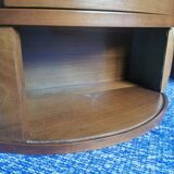 Pair bedside tables vintage teak scandinavian