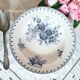 Antique deep plates in ironstone from Sarreguemines.
