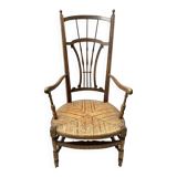 Chaise de nourrice provençale 19eme assise large