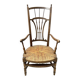 19th century Provencal nurse's chair wide seat