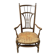 19th century Provencal nurse's chair wide seat