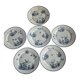 6 flat plates Terre de Fer, 19th century – Digoin & Sarreguemines