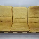 1970s Three Seater leather Sofa , Brazil