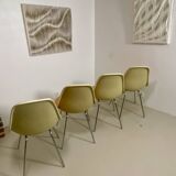Set of 4 DSW Eames chairs – Herman Miller (1952)