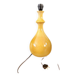 Mustard yellow glazed ceramic lamp base