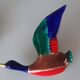Pair of glazed ceramic wall ducks