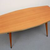 1950s coffeetable ship shaped in ash